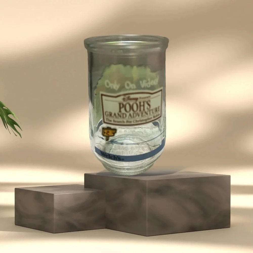 Winnie the Pooh Glass Tumbler - Clear vintage